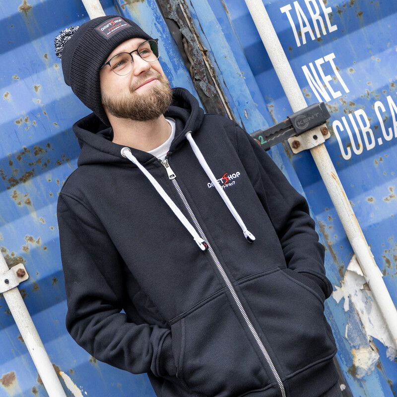DriftShop Premium Black Zipped Hoodie